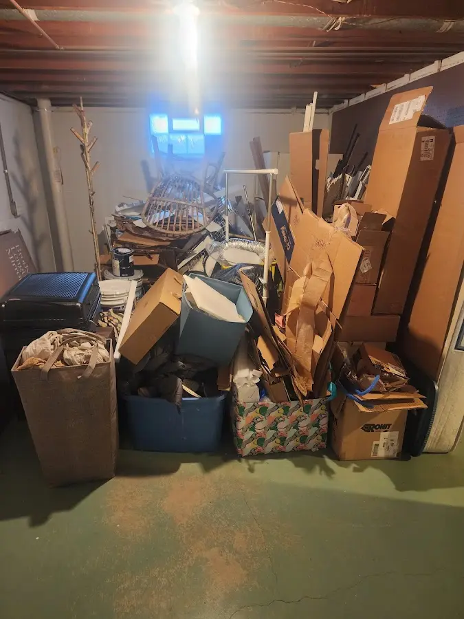 Roll-off dumpster container at job site for Concrete Dumpster Rental in Raleigh Hills